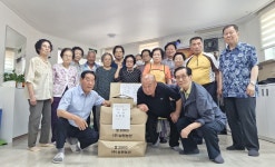 대한노인회 경기 안산시 상록구지회 시곡경로당, 한성건영(주)서 사랑의 쌀 후원 받아