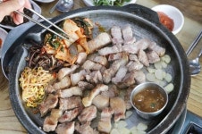 제주 한림 협재해수욕장 맛집 흑돼지촌, 다양한 흑돼지 메뉴 구성된 오설록 맛집 