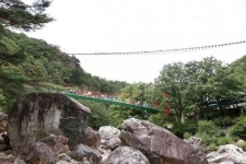 진안 운일암반일암 계곡에 220ｍ 구름다리 개통