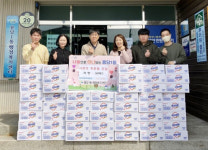 목포 아산자동차공업사, 저소득 가정에 후원물품 전달