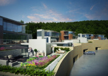 판교 운중 더 디바인, 집 대신 용지를 판다?