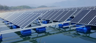 LS산전, 국내 최대 규모 청풍호 수상 태양광 발전소 준공