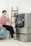 날씨 따라 세탁옵션 바꾼다…음성인식 LG 트롬 씽큐 드럼세탁기