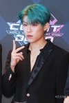 [포토] AB6IX 박우진, 돋보이는 초록색 헤어스타일 (Mnet 엠카운트다운)