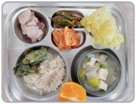 [우리 채소·과일 활용 레시피] 전남 장흥 안양초등학교 식단