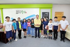 군위군 효령 고매초등학교 학생 군청 방문
