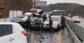 또 블랙아이스 대형 사고 ... 39대 추돌로 8명 부상