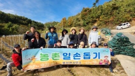 봉화군, 봉성면, 가을 수확기 맞아 농촌일손돕기 나서다!