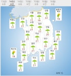 [오늘날씨]전국 돌풍 동반 강한 비, 제주·남해안 최대 250㎜ 물폭탄, 수도권 30도 무더위