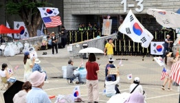 잠실 개표소 봉쇄 시위 18일째 … 대한체육회 