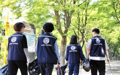 이디야 임직원-가맹점주 춘천서 환경정화 캠페인