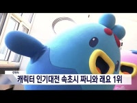 강원도 캐릭터 인기대전, 속초시 짜니와 래요 1등!