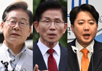 [여론조사] 이재명 52.1% vs 김문수 31.1% vs 이준석 6.3% | 리얼미터-에너지경제신문, 이재명 vs 김문수 격차 21.0%p