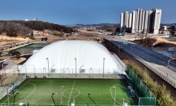 양양군, 족구·풋살 겸용 에어돔 2월 말 준공