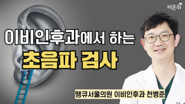 이비인후과에서 하는 초음파 검사 / 땡큐서울의원 이비인후과 천병준