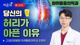 당신의 허리가 아픈 이유 / 고대안암병원 마취통증의학과 조학무