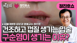 [정진호쇼, 젊어지는 피부 건강한 피부] 내 입술이 건조하고, 껍질이 일어나요.입술의 염증, 구순염은 왜 생기나요? / 서울대병원 피부과 정진호... 