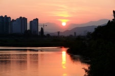 태화강 일몰