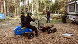 독일 임업장비 시연전시회에서