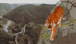 반구대 산군이 순찰을 돌았던 나무그늘 길 따라