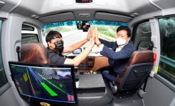 중구, 자율주행 버스 시승 행사 진행