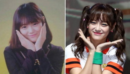 교복 입고 미모 과시하는 김세정의 고등학교시절 사진