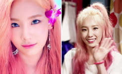 분홍 벚꽃색으로 염색해도 너무 잘 어울리는 아이돌 6명
