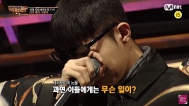 쇼미 9 스윙스 무대 보고 난후 유일하게 날 알아봐준 형이라며 오열한 기리보이 (영상)