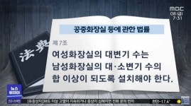 축구센터 남자화장실 변기 철거해 여자화장실과 똑같이 맞추라는 천안시
