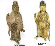 4년 걸려 한땀한땀 때 벗겨내자 드러난 통일신라시대 금동보살입상의 황금빛 자태