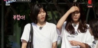 키 154cm인 펜싱여제 남현희 내려다보며 