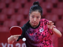 방탄소년단 뷔한테 화이팅 응원받은 탁구 신동 신유빈