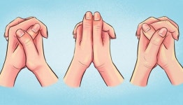 지금 손깍지 껴보세요 했을 때 손 모양으로 알아보는 당신의 숨은 성격 테스트