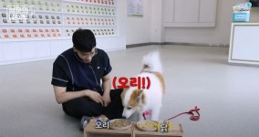 배우 성훈과 반려견 양희 굽네 듀먼 자연화식 생산 공장 견학