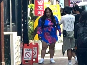 실제로 보면 포스에 놀라 '숨멎'하게 된다는 풍자의 실물 후기 (사진)