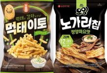 농심 먹태깡 대박나자 먹태+청양마요맛 더한 신상 과자 쏟아지고 있다