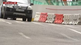 서울 7호선 신풍역 옆 신안산선 공사장 인근 도로도 불쑥 솟아올라 싱크홀 우려 커지고 있다