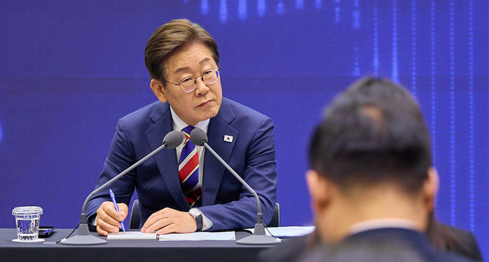 이재명 대통령, 현대차그룹 정의선 회장과 LG그룹 구광모 회장과 만찬 간담회