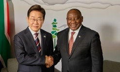 G7서 남아공과 첫 회담했던 李대통령... 