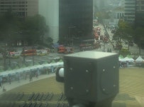 서울광장 인근 서울센터빌딩서 화재... 소방당국 진압 중