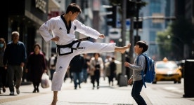 길 막는다는 이유로 발로 찬 태권도 관장, 아동학대 혐의로 검찰 송치