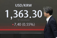 원·달러 환율, 장초반 상승세…1360원대