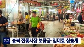 충북 전통시장 보증금·임대료 상승세