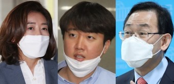 국민의힘 당대표 선거 나경원·이준석·주호영 3강 구도