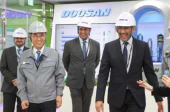 사우디 산업광물자원부 장관, 두산에너빌리티 창원공장 방문