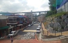 안양시, 안양8동 명학초교 앞 도로확장