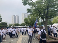[AT포토] 6·25전쟁 72주년, 전쟁기념관서 열린 리버티 워크