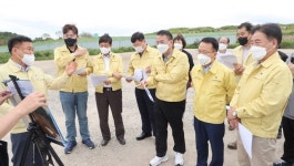 경기도의회 도시환경위원회, ‘경기도 지방정원’ 조성지 수해발생 현장 찾아