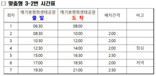 [27일 김포시] 김포 애기봉평화생태공원 연계노선 신설 등