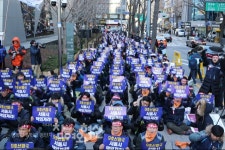 서울9호선운영노조 파업출정식, 인력충원 요구